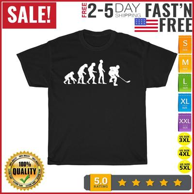 Ice Hockey Evolution Cool Player Goalie Coach  Vintage T Shirt Men Women Fashion