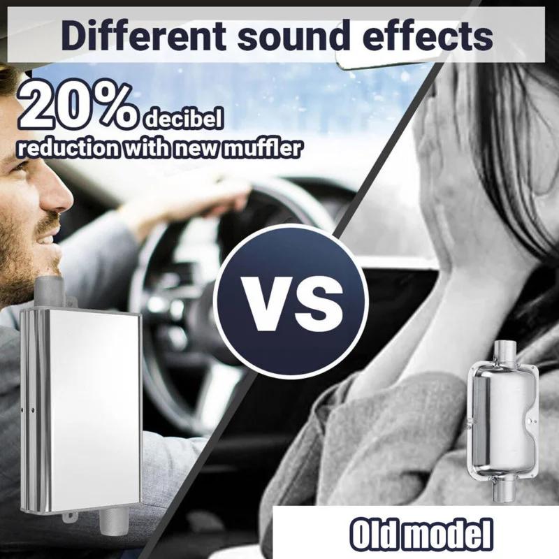 24mm Muffler Silencer Upgraded Clamp Bracket Car Air Parking Heater Exhaust Pipe Stainless Steel For Webasto Eberspacher