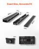 Trench Drain, 1005 x 103 x 62 mm, 6 Pack Linear Drainage Channel, HDPE Channel Drain with Grates & End Caps, Premium Outdoor Drainage System for