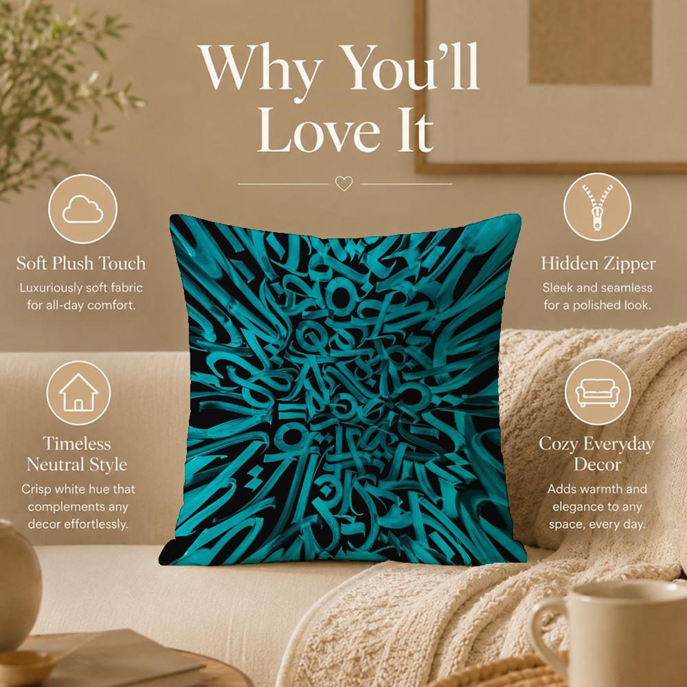 Artist P-Pokras LampasS Cushion Cover Double-Sided Printed Pillow Cover Hypoallergenic Dust-Mite Proof