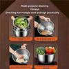 A25F-Quick Spins Salad Spinner Stainless Steel, Lettuce Spinner, Fruit Washer For Household Use On Vegetables And Pasta