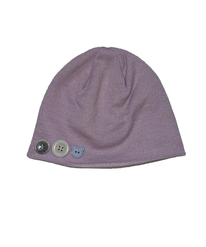 Tansanmageunesyum Jacquard Button Beanie