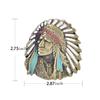 Indian Head Chief Retro Vintage Novelty Men 'S Metal Belt Buckle Xmas Gift