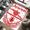 Arsenal Team Logo Teppich für Wohnzimmer Schlafzimmer Zuhause Sofadekoration, Kinder Spielrutschfeste Bodenmatte