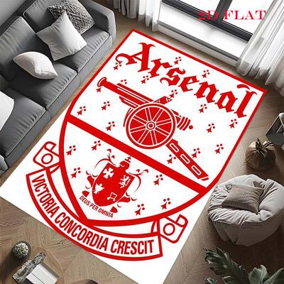 Arsenal Team Logo Carpet Rug for Living Room Bedroom Home Sofa Decoration,Kids Play Nonslip Floor Mat