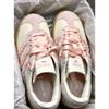 adidas Gazelle Bold Różowe Koronkowe Falbany Damskie Sneakersy Kość Słoniowa Piaszczysto-Różowe Off-White JR8374