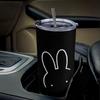 Miffy Mug Coffee Cup Convenience Store Cup Cold Insulation Tumbler Stainless Steel with Lid Portable Gasudeo Direct Drip Gift For Car Character Goods