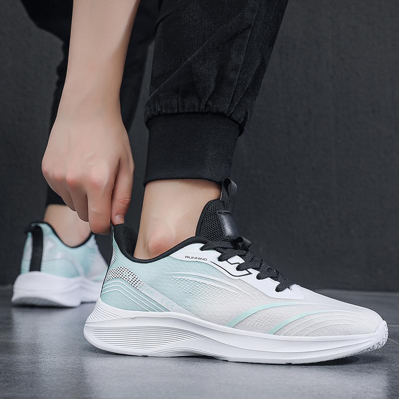 Men's Sneakers Comfortable Breathable Lightweight Soft Non-slip Flat Mesh Shoes Outdoor Casual Sports Shoes Big Size 39-50