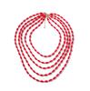 Personality Trend Retro Style Multi-layer Stacked Beaded Necklace Bohemian Fashion Niche Women's Models