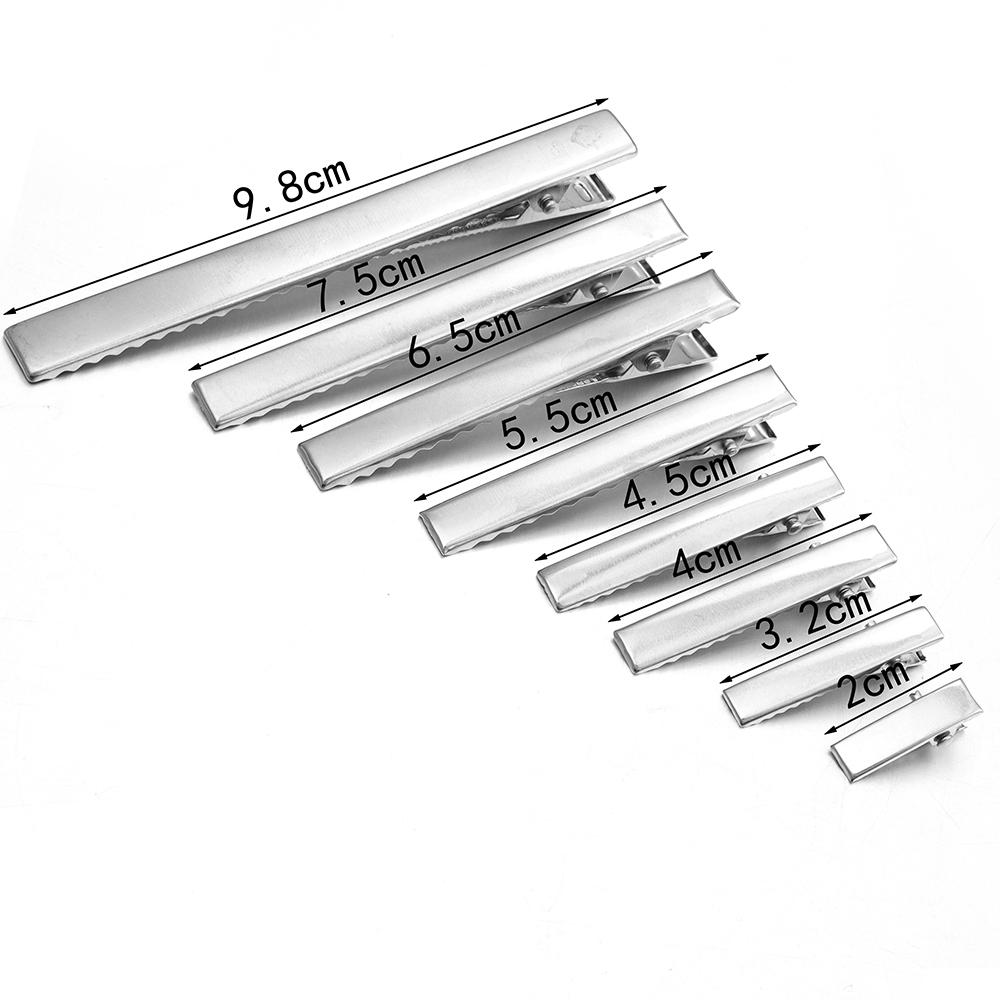 20-50 Piezas Pinzas de Cocodrilo Metálicas para el Cabello Pinzas Planas de Pato de Hierro Para Mujeres Niñas Joyería DIY Pinzas para el Cabello Adorno Accesorios para el Cabello