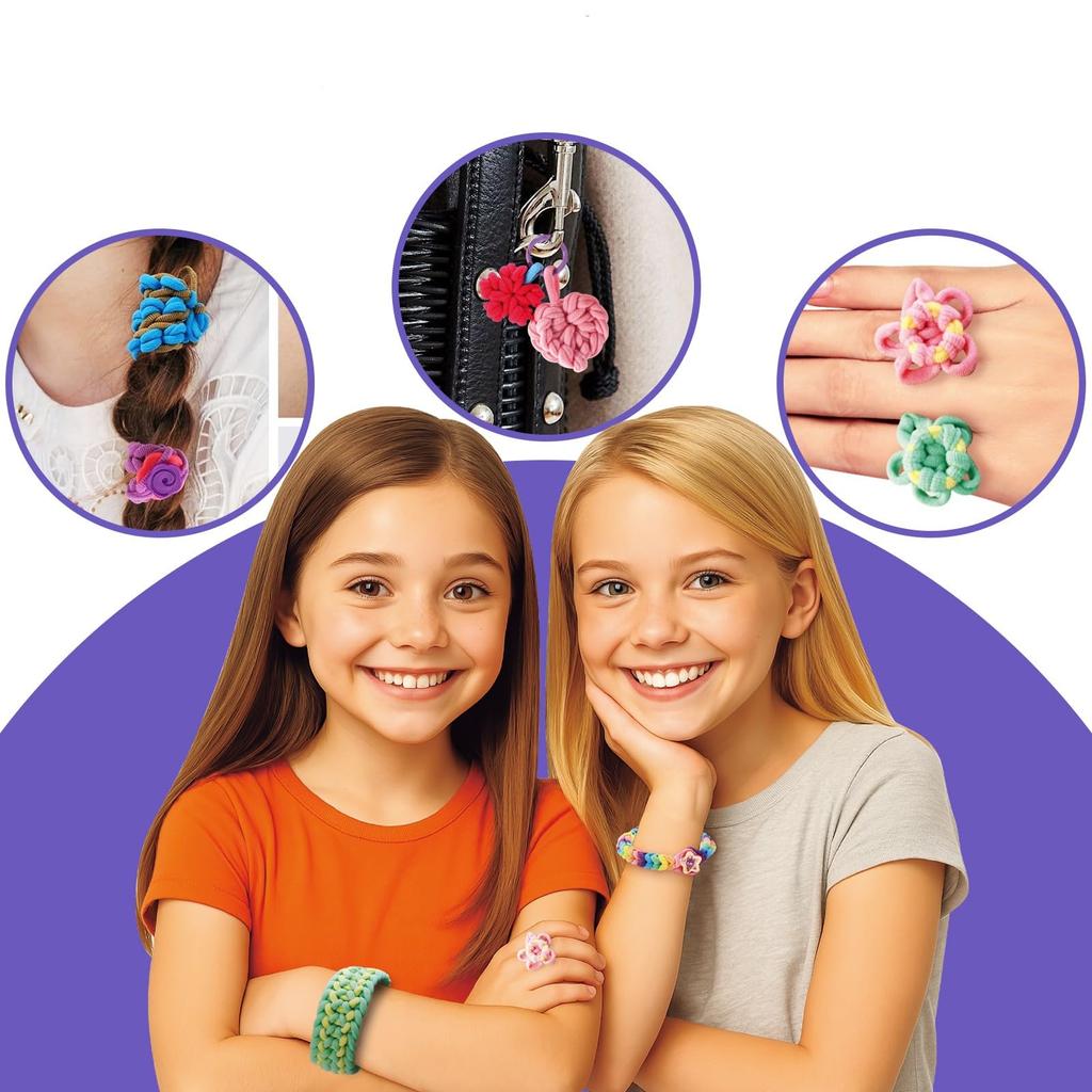 Freundschaftsarmband Bastelspielzeug für Zubehör-Set mit Aufbewahrung DIY Basteln Grundschule Geburtstagsgeschenk für Altersgruppen und 12 Set, Mädchen, Kinder