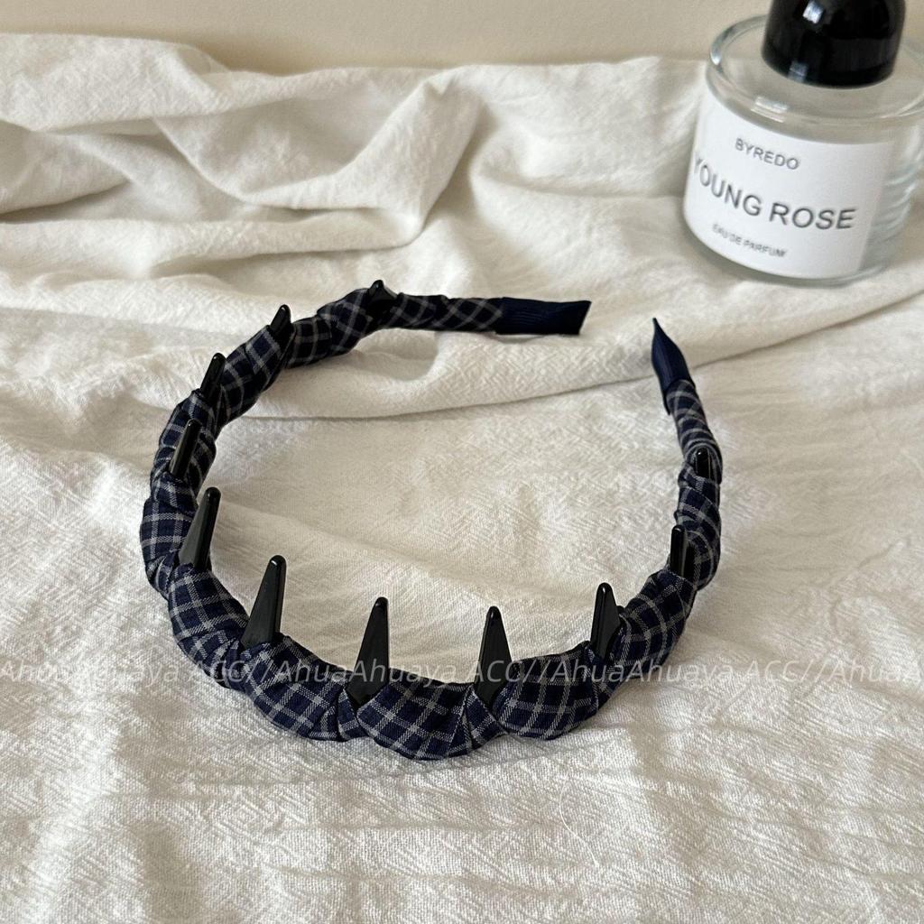 Korean Plaid Gingham Wavy Headband - Women's Versatile Fashion Accessory
