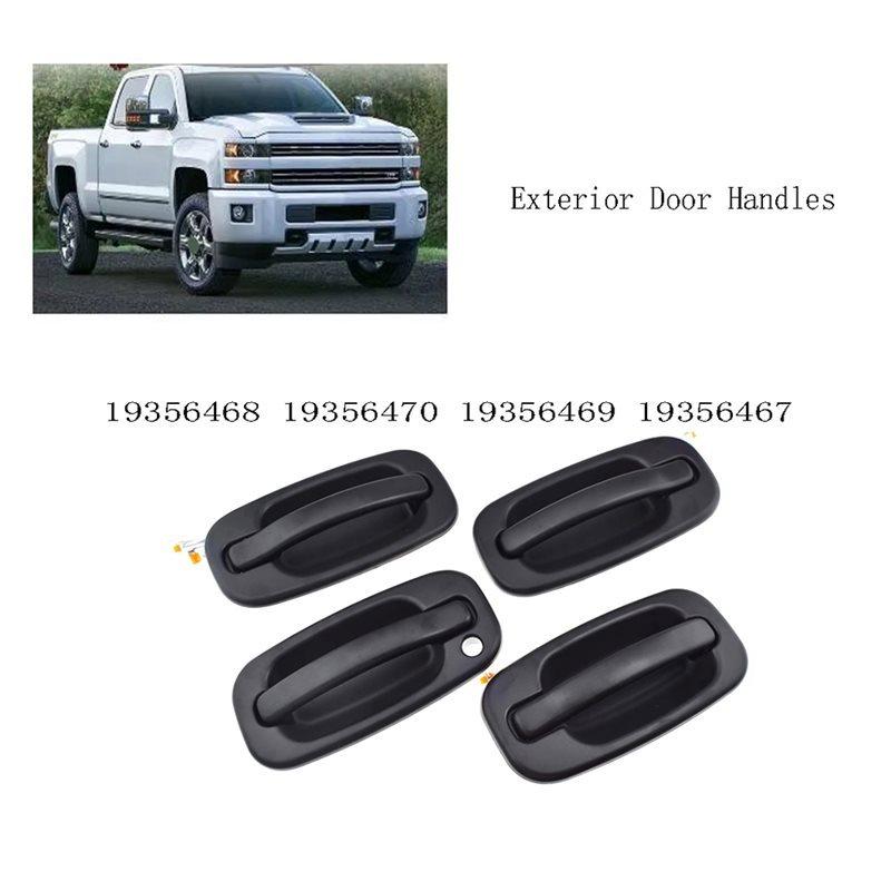 For Silverado Tahoe Suburban Avalanche Cadillac Escalade GMC Sierra 4X Exterior Door Handles 19356468 19356470