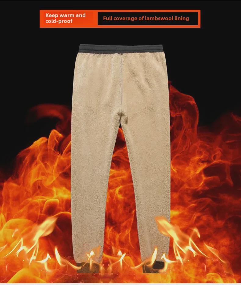 Herren Verschleißfeste Lammfell Winter Freizeit Hose - Koreanischer Stil, Trendig, Slim Fit Jogginghose