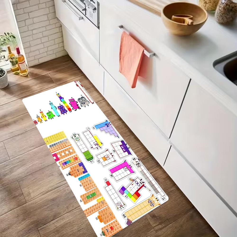Numberblocks Nonslip Kitchen Mat Floor Carpet Rug For Indoors Outdoors Home Decor Room Supplies Spring Decor