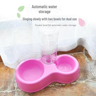 Comedero Automático para Mascotas de Doble Propósito: Comedero y Dispensador de Agua para Perro (Excluye Botella de Comida para Perros)