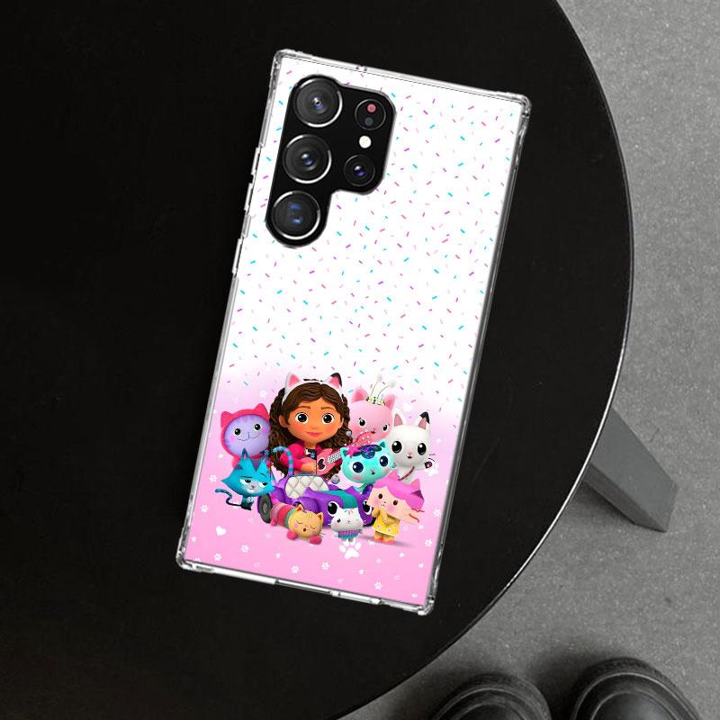 

Cartoon Gabbys Dollhouse Phone Case Cover for Samsung Galaxy S26 S25 Edge S24 S23 Ultra S22 Plus S21 FE S20 + Art Customized Fun Samsung S26 Plus