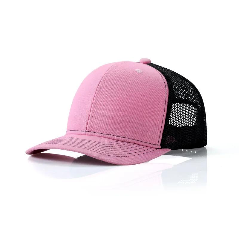 Custom Logo Print Embroidery Microbend Brim Snapback Hats New Adult Casual Acrylic Sports Mesh Hat Women Men Tennis Baseball Cap