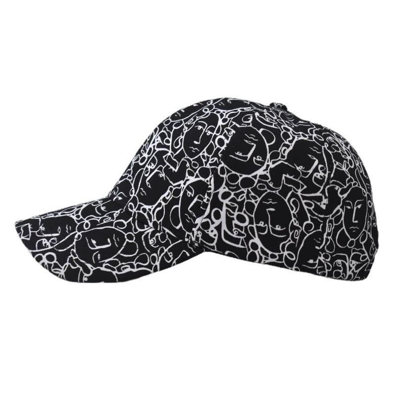 Cartoon Baseball Cap, Printed Duckbill Cap, Neutral Outdoor Sun Hat