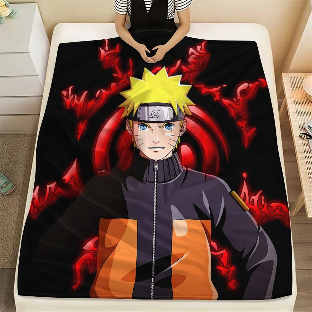 Naruto Anime Naruto Pattern Flannel Blanket, High Quality Comfortable for All Seasons, Home Decor, Warmth and Comfort, Perfect for Gifts.