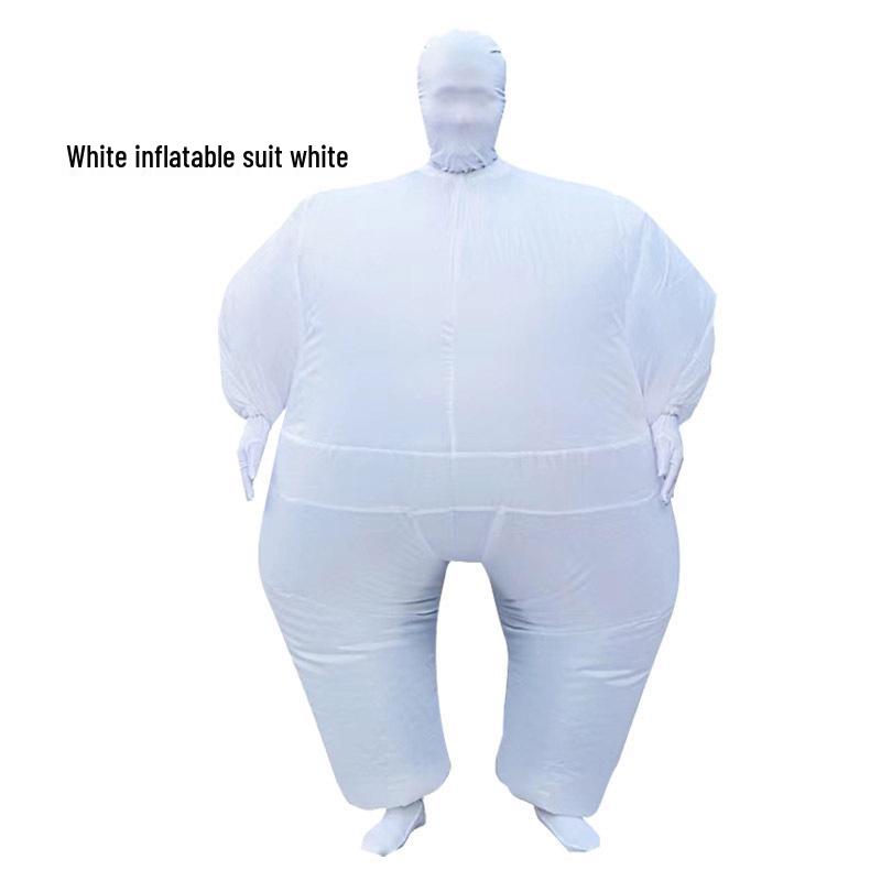 Inflatable White Ninja Sumo Cosplay Costume for Halloween Party