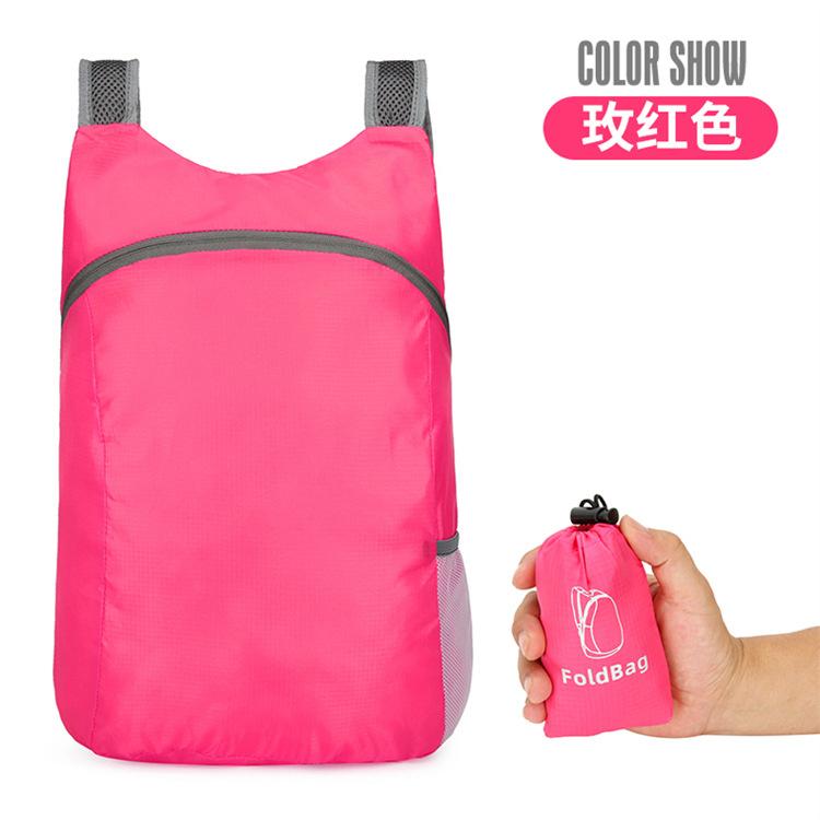 Leichter, verstaubarer Rucksack, faltbar, tragbar, Outdoor-Klapprucksack, Reise-Tagesrucksack, Tasche, Sport, Freizeit, Tagesrucksack
