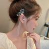 Retro Crystal Butterfly Pearl Earrings with Fashionable Long Tassels Sexy Hollow Out Women's Elegant Earring Sweet Girls Jewelry