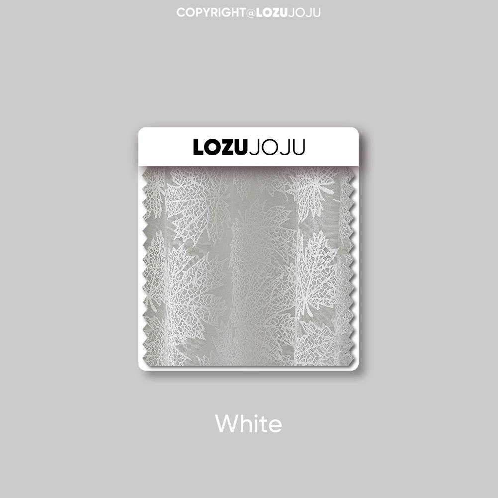 

1 шт. LOZUJOJU Простая и универсальная однотонная полупрозрачная занавеска жаккардового типа на кольцах из тюля для гостиной, спальни, балкона, окна, домашнего декора W100cm x L130cm белый