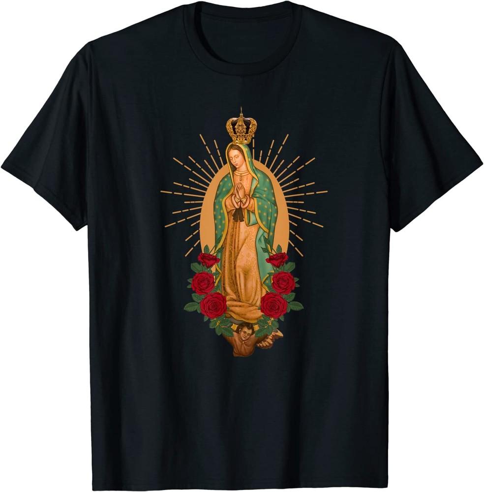 Our Lady of Guadalupe Virgen De Guadalupe Virgin Mary Linda T-Shirt Size S-5XL Unisex T-Shirt S