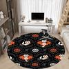 1pc Halloween Cats Office Round Area Rug, Under Office Chairs Bedroom Living Room Home Decor, Room Deco