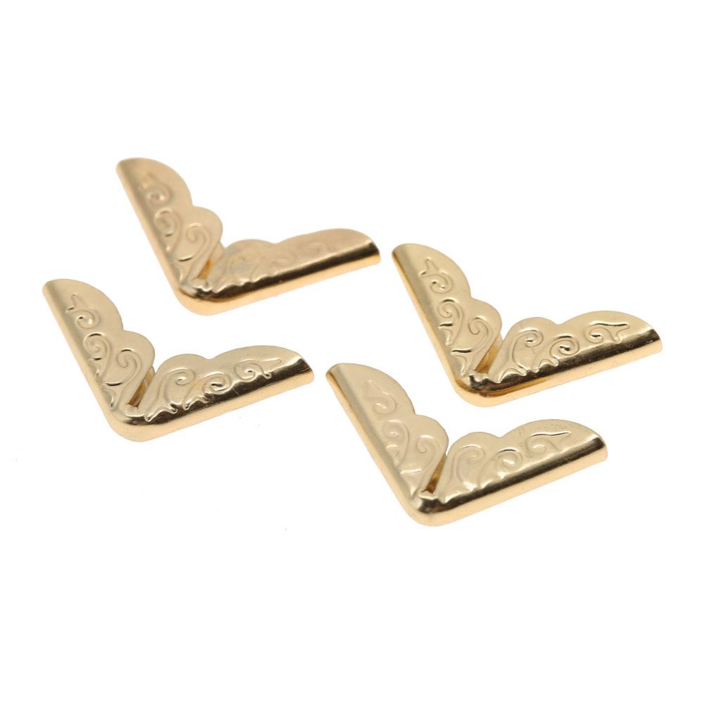 50pcs Book Corner Protectors for Scrapebooking Vintage Photo Album Diary Yellow