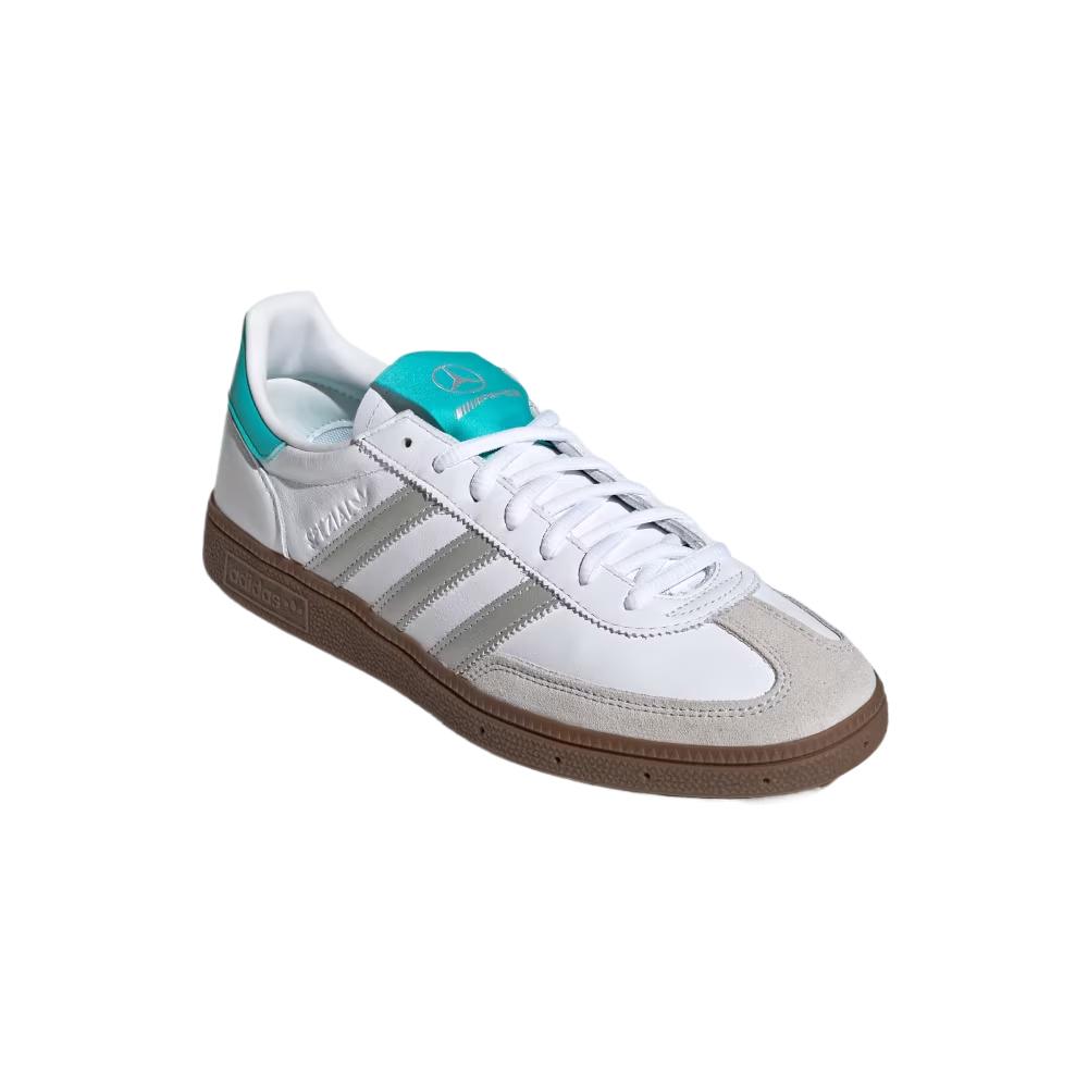 Mercedes AMG x adidas Handball Spezial Cloud White Herren Sneaker Silber-Metallic Gummi KJ1178