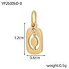 CARLIDANA Stainless Steel Hollow Digital Accessories Pendant Zircon Number Charms Necklace Jewelry Gift for DIY Jewelry Making