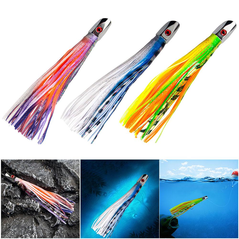 Fishing Trolling Lure Squid Skirt Bait Big Game Drag Fishing Marlin Tuna Trolling Lure for Marlin Tuna Dolphin