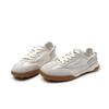 Genuine Leather Women's Argan Ballet Shoes 2026: Retro Lace-up Lightweight Breathable White Trainers