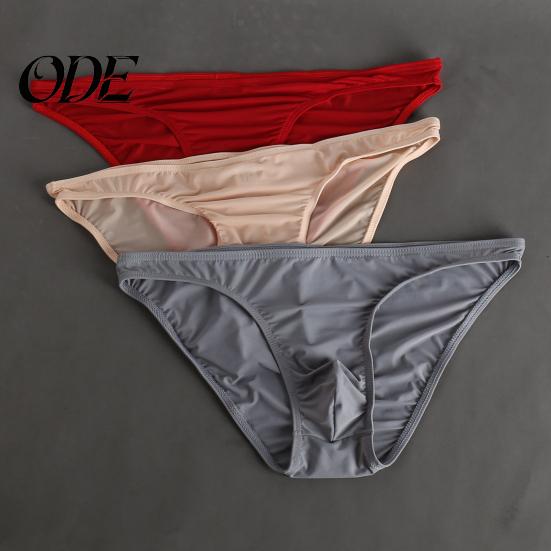 Dünne Herren Slips Sommer 3D U-konvex Niedrige Taille Maximaler Komfort Slips Einfarbige Dreidimensionale Tasche Unterwäsche Stützend