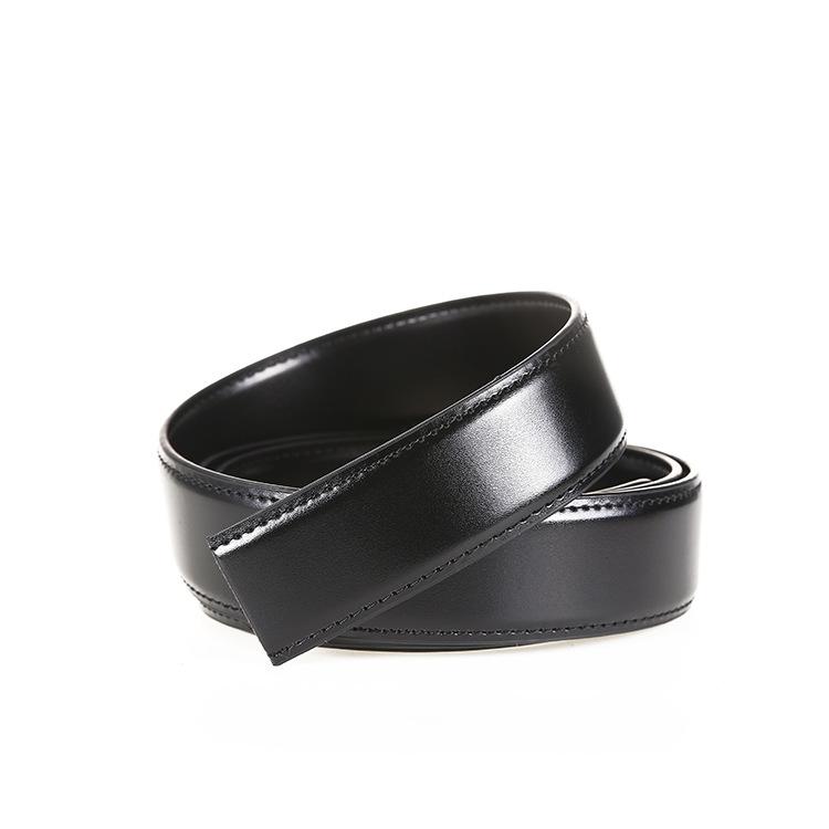 Belt for Men 3.4CM Genuine Leather Belt Strip Two-layer Cowhide Pin Buckle Belt for Men Trouser Leather Strip 110CM-127CM