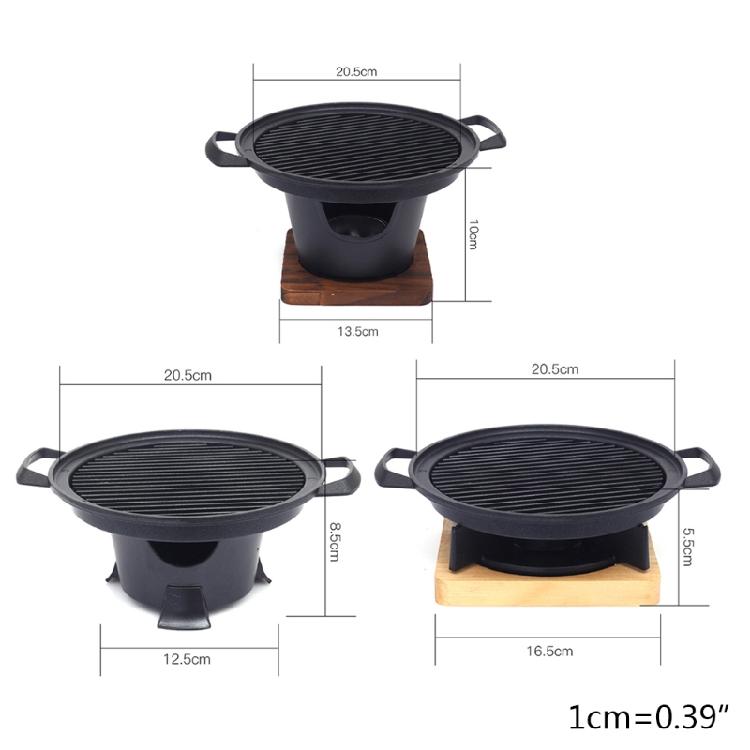 Smokeless Barbecue Grill Outdoor BBQ Plate Roasting Meat Tools Barbecue Grills
