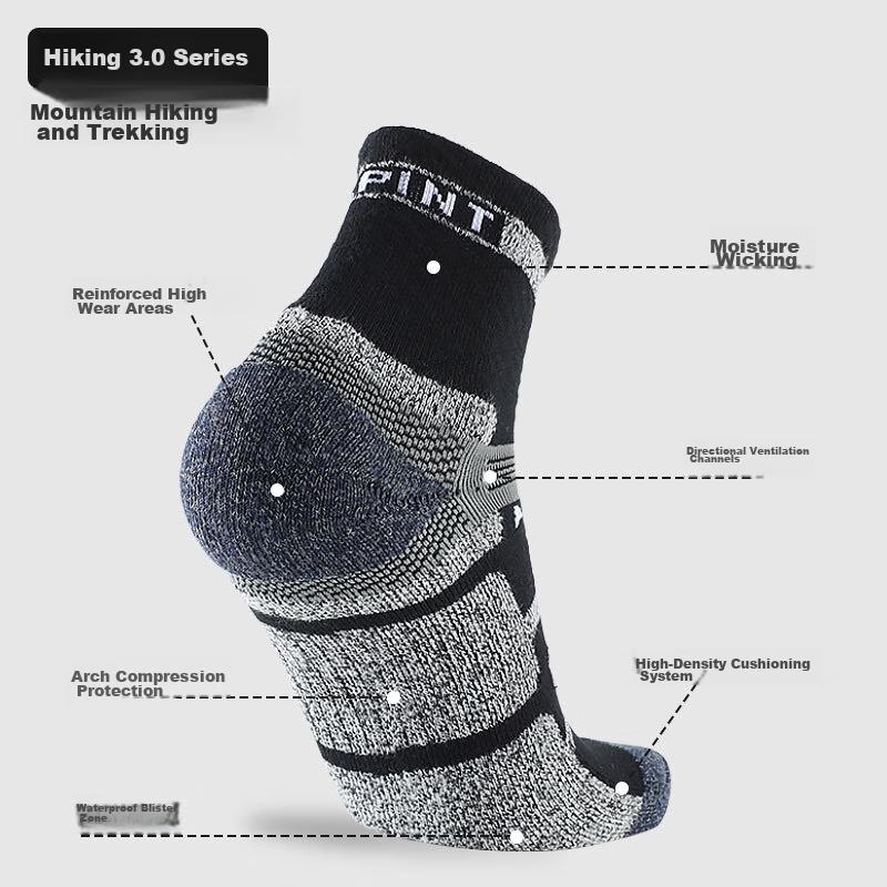ALPINT MOUNTAIN Ermont Outdoor Hiking Socks for Men, Professional Mountaineering Socks, CoolMax Socks, Mid-Calf Quick-Drying Breathable Sports Socks