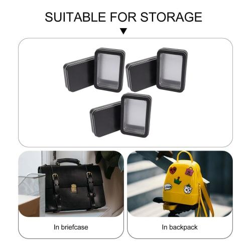 EXCEART Box Lenormand Deck Game Card Holder, Tarot Deck Holder, Gold Pen Pot, Poker Card Case, Poker Card Container, Playing Card Holder, Game, 6-Pack