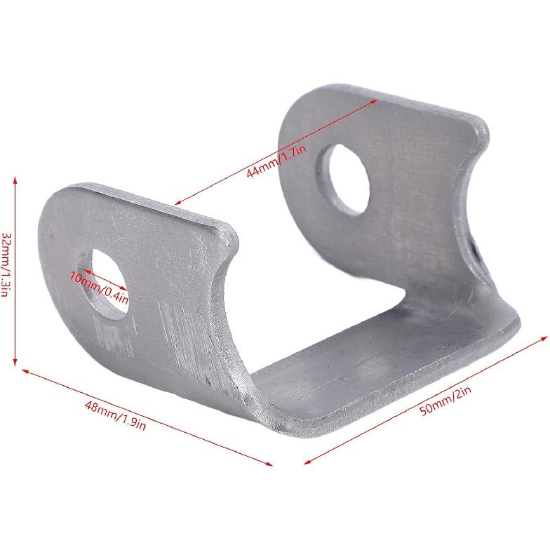 4Pcs Shock Swing Arm Weld On Mounting Bracket Kit Steel Alloy Secure Fixation Weld On Shock Mounts Bracket for ATV Dirt Bike UTV Go Kart