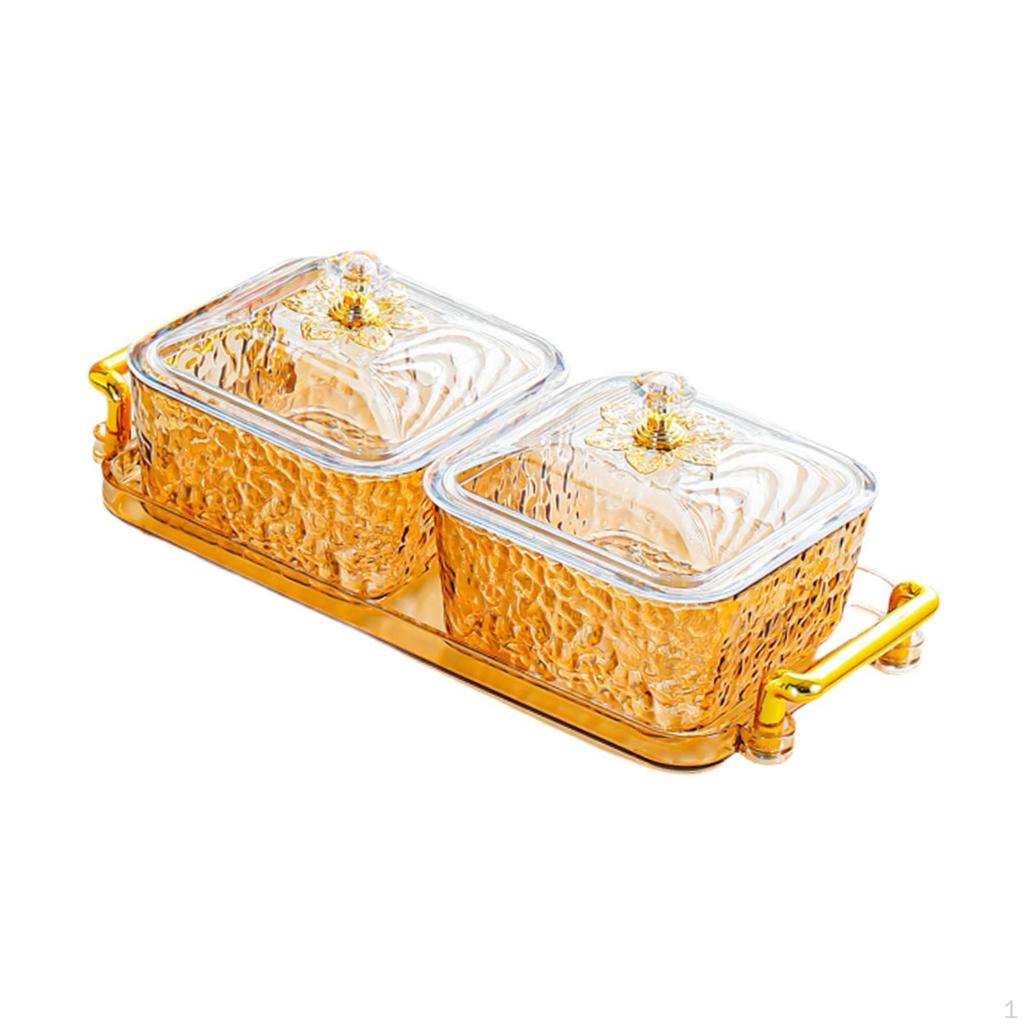 Dried Fruit Plate Cookie Jar Multifunctional Decorative Candy Bowl Spice Jars for Countertop Dining