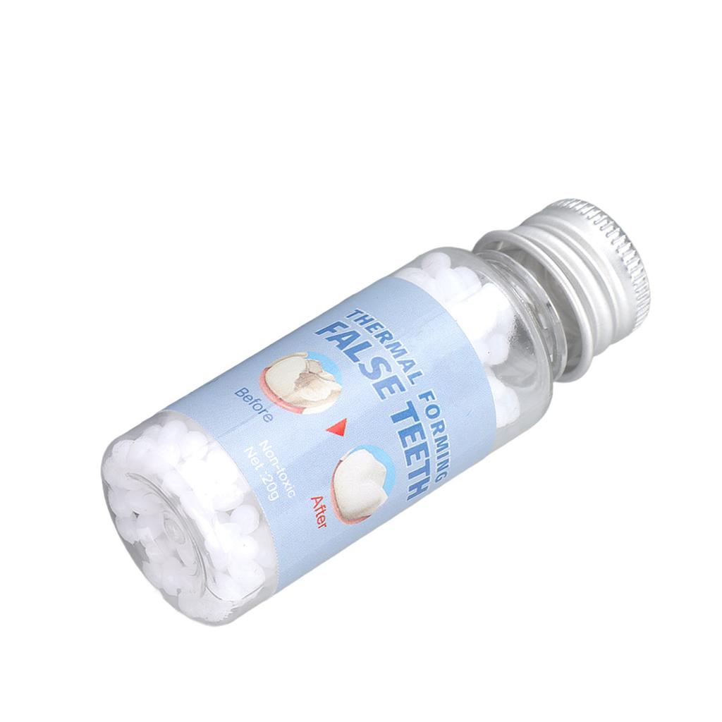 Temporary Teeth Repair Beads Dental Thermal Filling Beads for Broken Missing Tooth White 20g