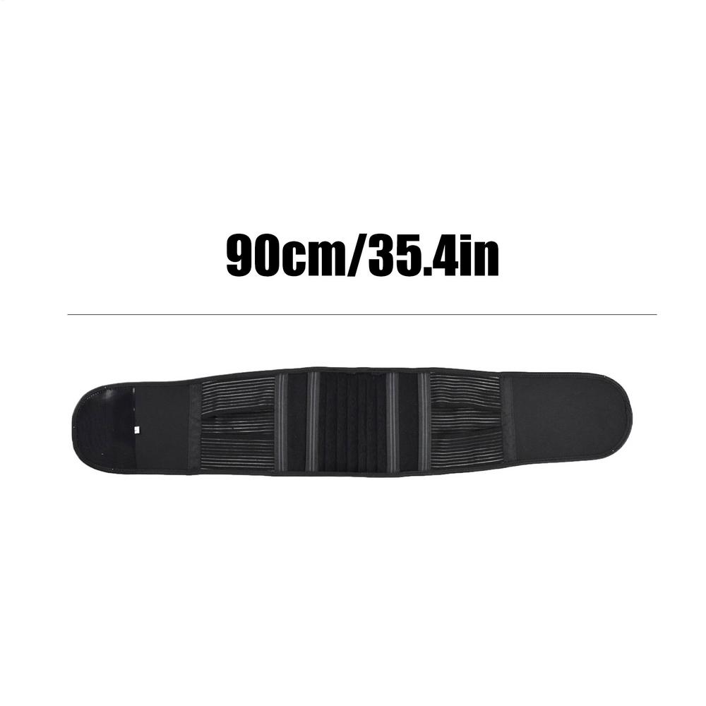 

Back Support Brace Compression Lumbar Brace Lower Back Belt Waist Protection Adjustable Mesh Fabric Athletes Wear For L чорний