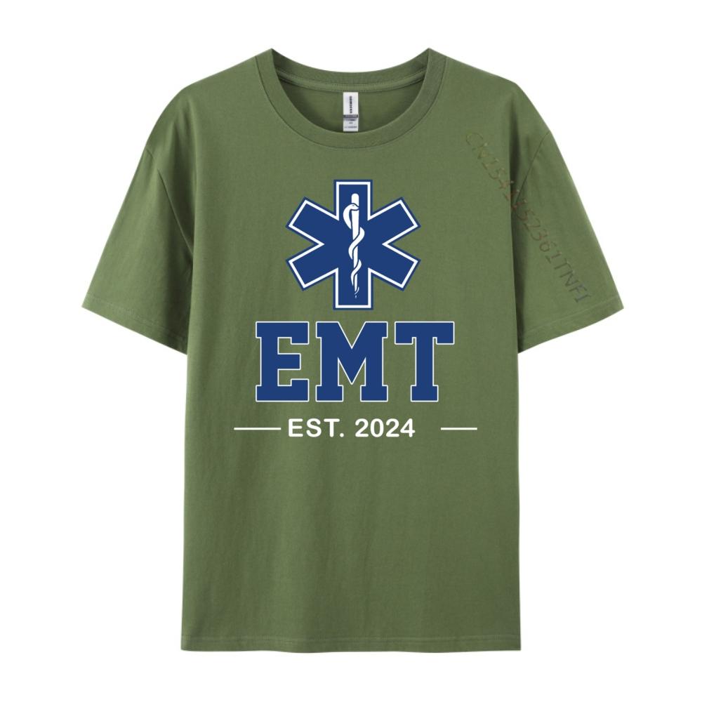 Emt Established Est Ems Paramedic Medic Graduation Grpahic Tee Luxury TShirt HOLIDAYS