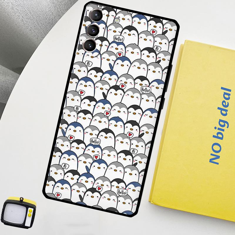 

Милый Kawaii Чехол-Пингвин для Телефона Samsung Galaxy S25 Ultra S20 S21 S22 S23 Plus S9 S10 S25 FE S24 Ultra Galaxy S23 FE