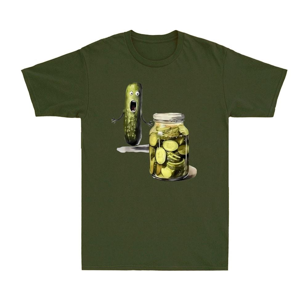 Funny Pickle Surprise A Cucumber And A Jar Of Sliced Pickles Unisexs TShirt