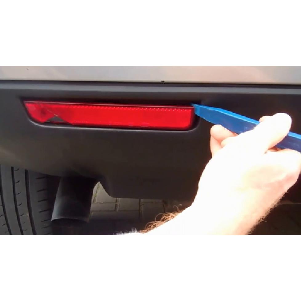 Dark Smoked Rear Bumper Reflector Lenses For 2003-12 Land Rover Range Rover, Etc