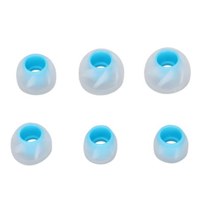 6 peças de Ponteiras de Silicone Macio para Fone de Ouvido com Isolamento de Ruído, 3 Tamanhos, Tampões de Ouvido de Reposição para 4,5‑6,5 mm