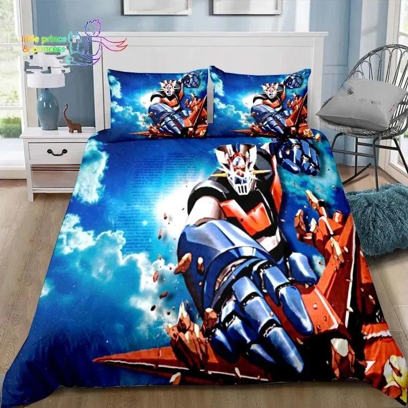 Mazinger Z UFO Robot Grendizer Bedding Set Bedroom Soft Modern Bedspreads Comefortable Kids Duvet Cover Quilt Cover Pillowcase
